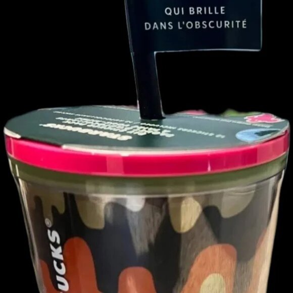 New Starbucks 2023 Halloween Glow in the Dark Drip cup with stickers - Picture 3 of 3